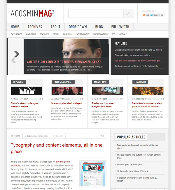 Acosmin Mag2 Theme