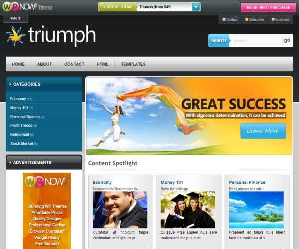Wpnow Triumph Theme