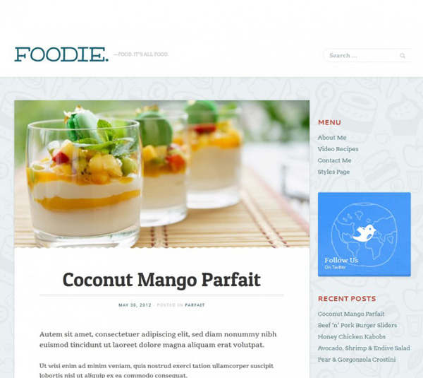 Mint Themes Foodie Theme