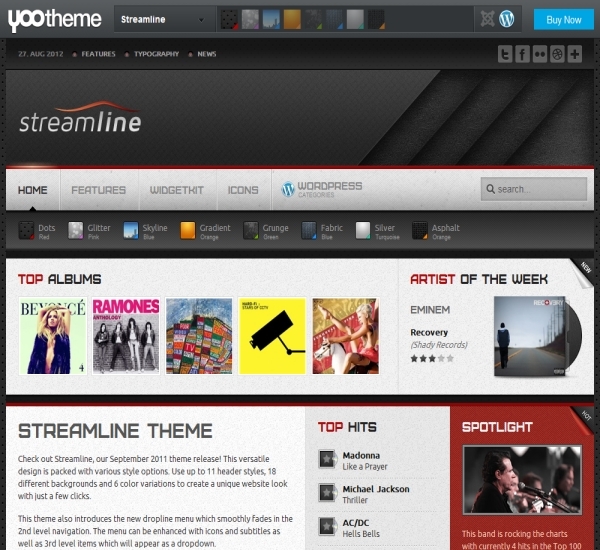 Yootheme Streamline WordPress Theme