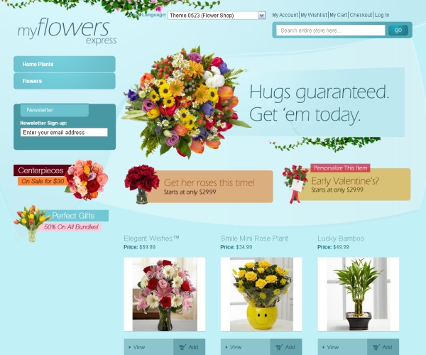 FlowerShop-Premium Magento theme for online florists and gift shops