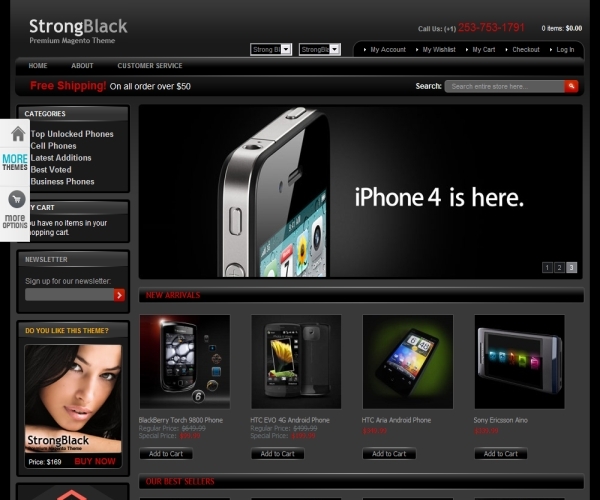 StrongBlack Magento Template 