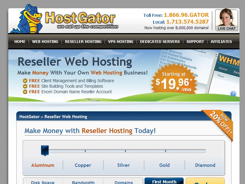 HostGator Reseller Hosting 
