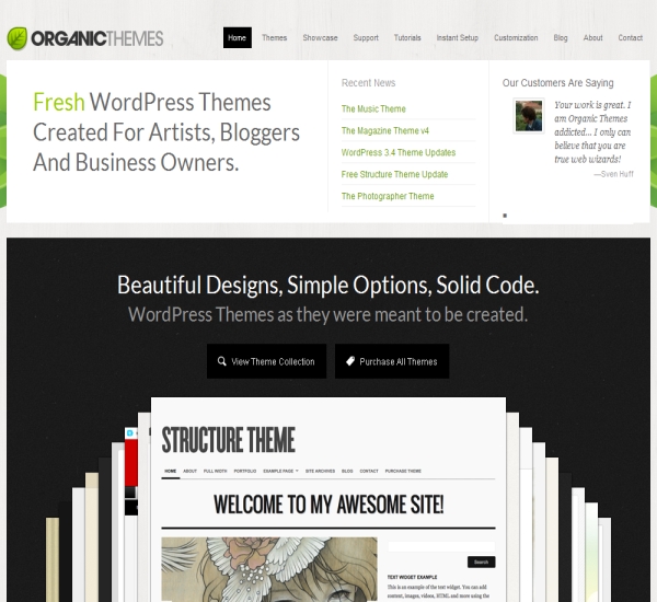 Organic Themes WordPress Themes