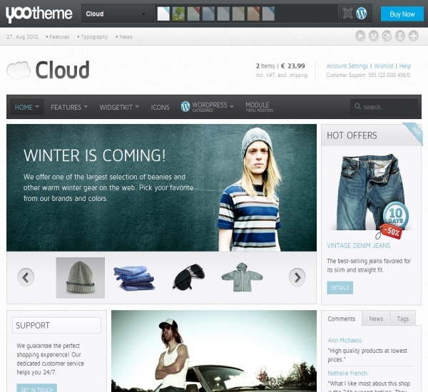 Yootheme Cloud WordPress Theme