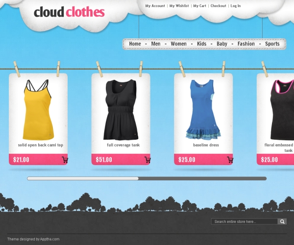 Cloud Clothes –Premium Magento theme for online clothing stores
