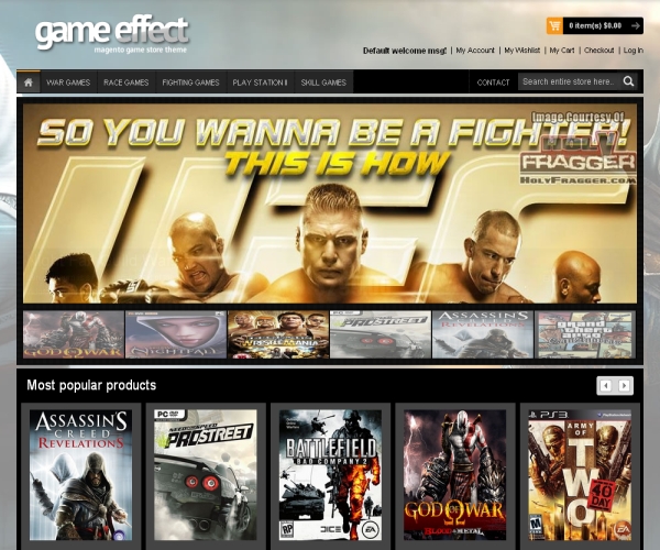 Game Effect-Premium Magento theme for online game stores