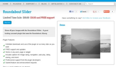 Roundabout Slider Plugin Review-A Premier graphic Plug-in for WordPress