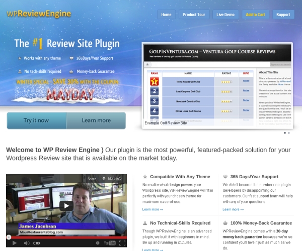 WP-Review Engine Plug-In